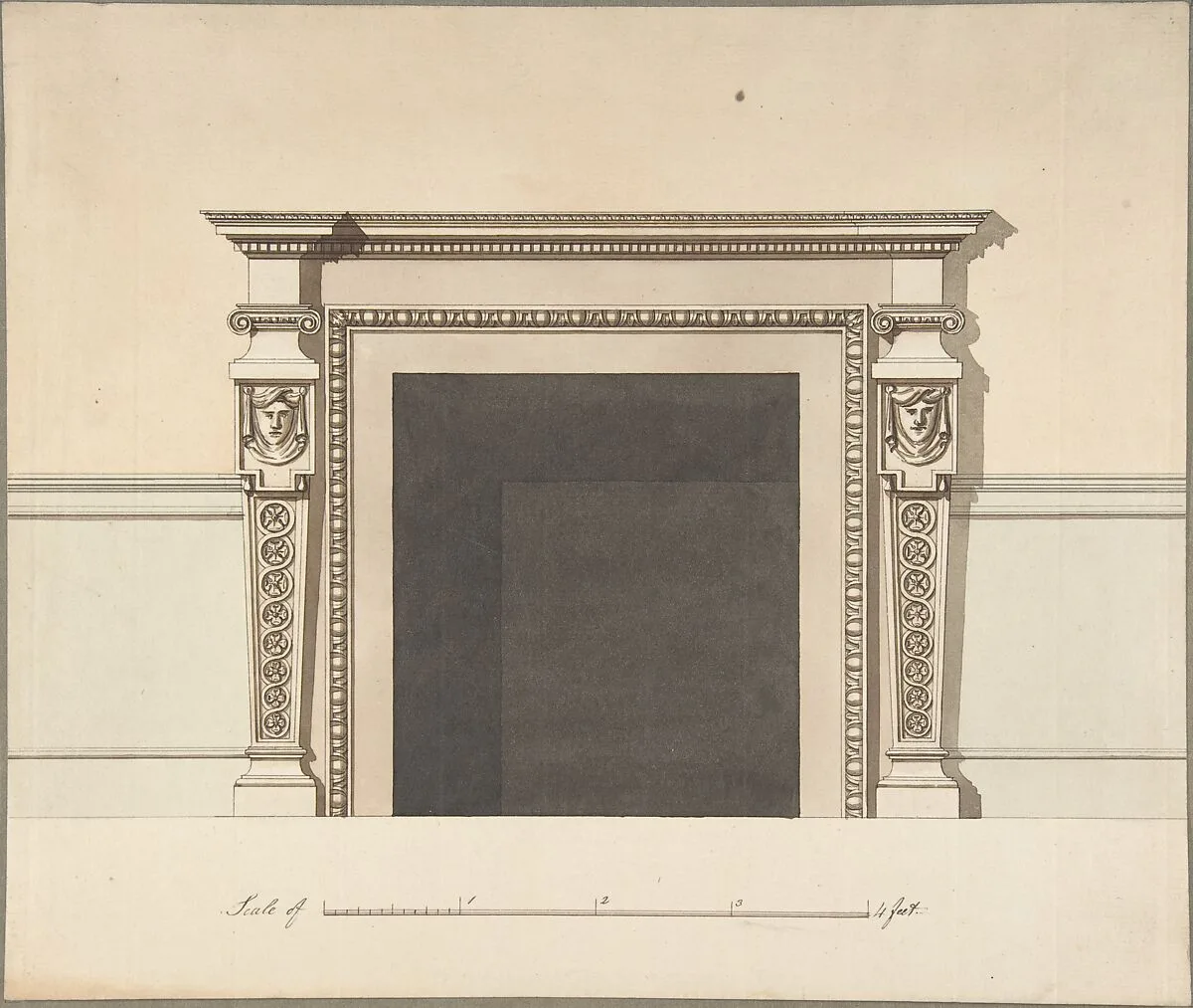 Design for a Chimneypiece — John Yenn
