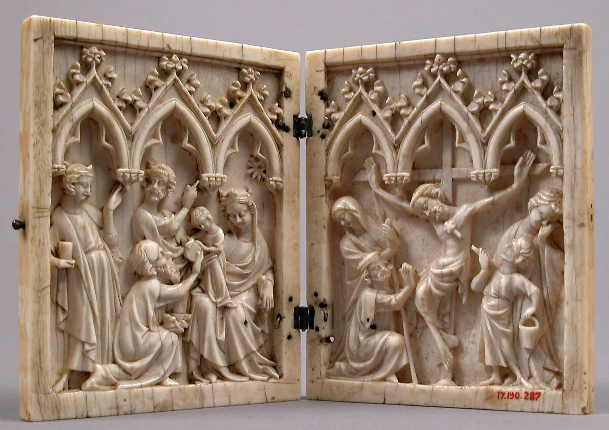 Diptych with the Adoration of the Magi and the Crucifixion — Unknown