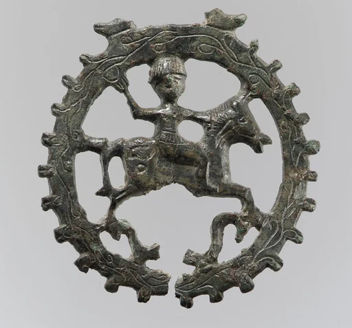 Harness Pendant, with Mounted Horseman