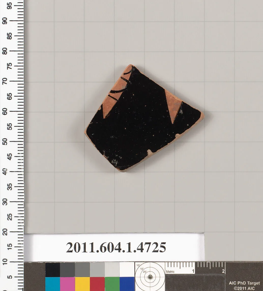 Terracotta fragment of a kylix (drinking cup) — Unknown