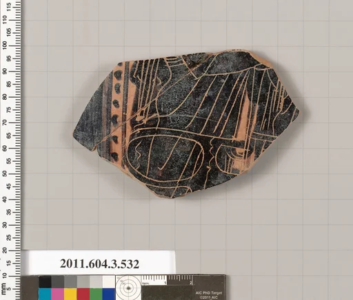 Terracotta fragment of a column-krater (bowl for mixing wine and water)