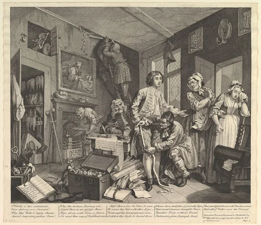 A Rake's Progress, Plate 1