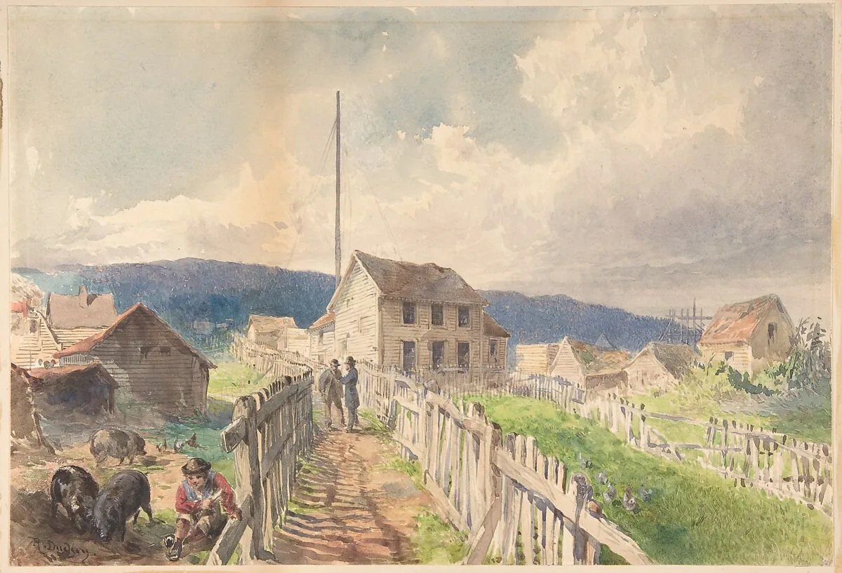 First Telegraph House at Heart's Content, Newfoundland, 1866 — Robert Charles Dudley