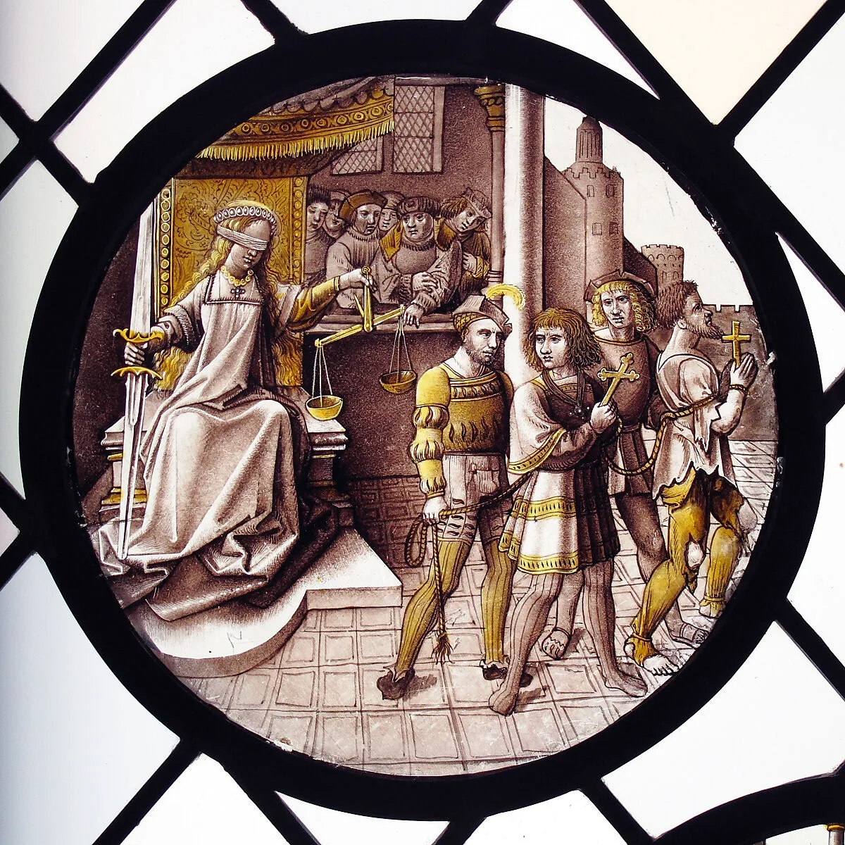 Roundel with Justice — Unknown