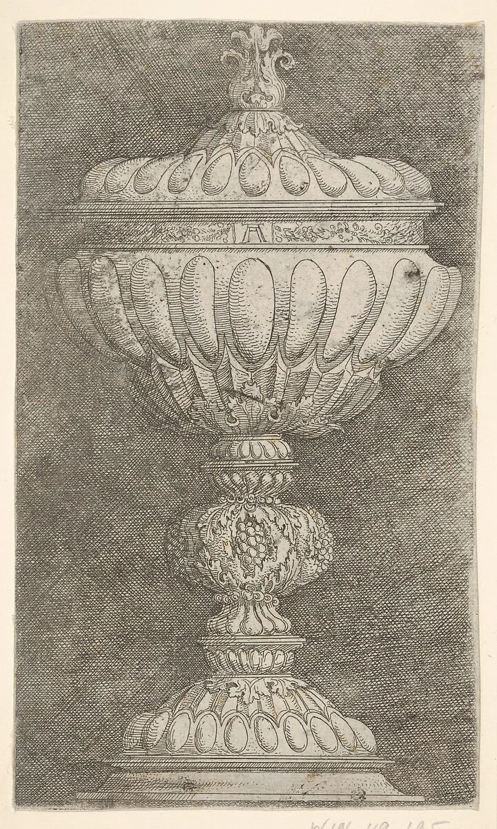 Covered Goblet with Grapes on the Stem — Albrecht Altdorfer