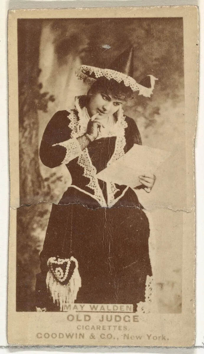 May Walden, from the Actors and Actresses series (N171) for Old Judge Cigarettes — Goodwin & Company