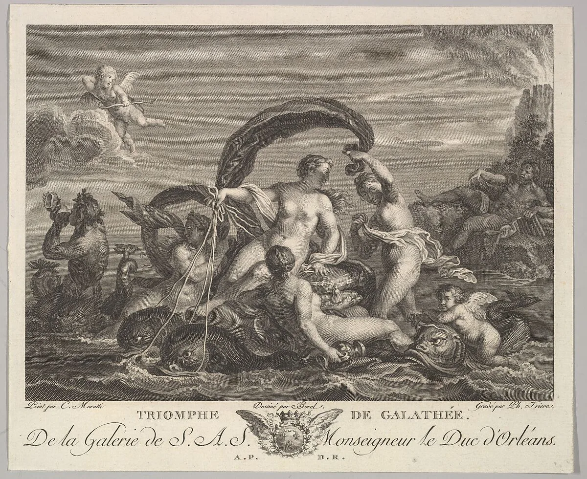 The Triumph of Galatea — Philippe Trière|Carlo Maratti|Antoine Borel