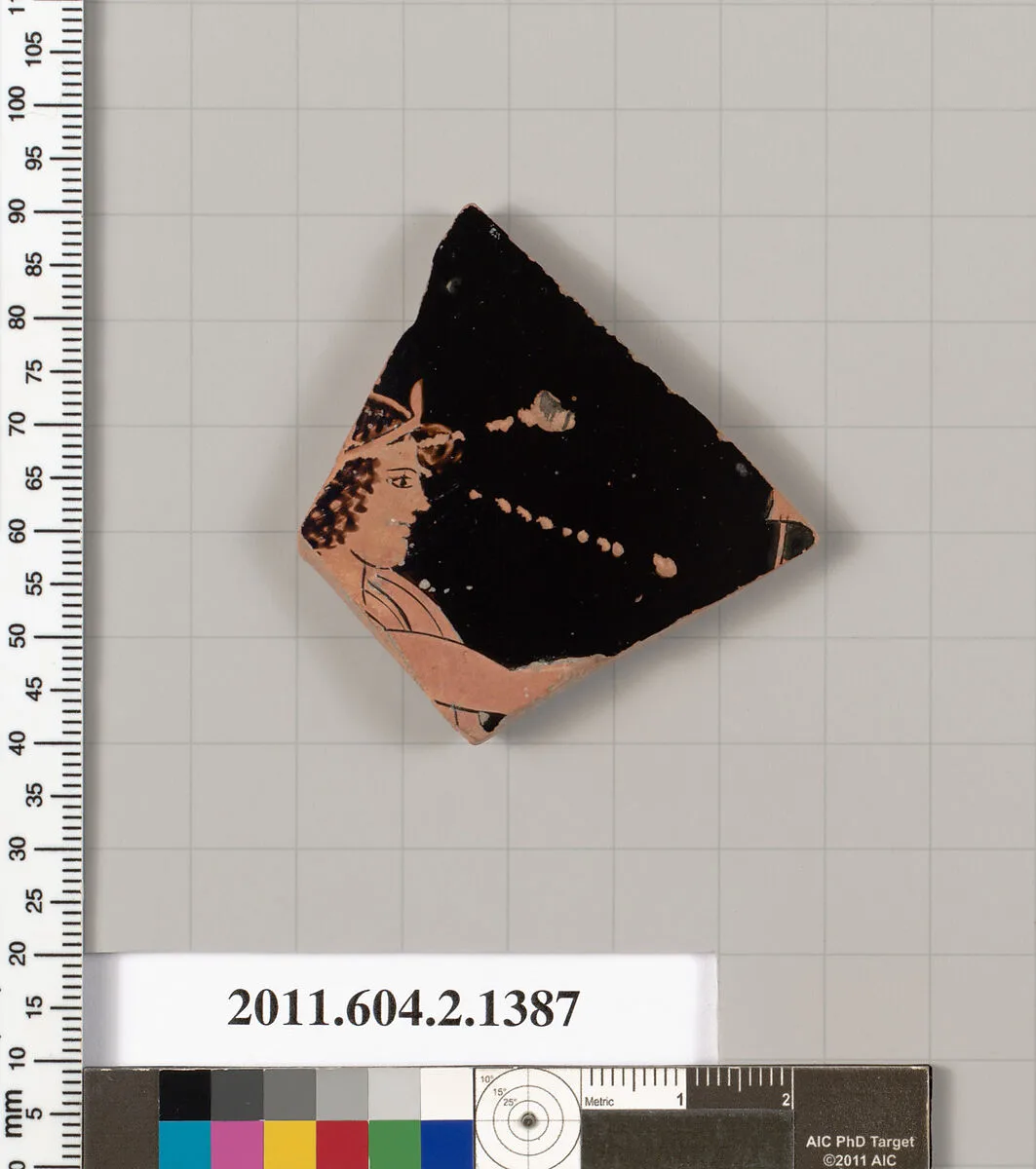 Terracotta fragment of a skyphos (deep drinking cup) — Unknown