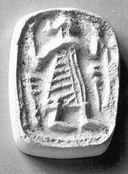 Rectangular stamp seal with gable-head handle — Unknown