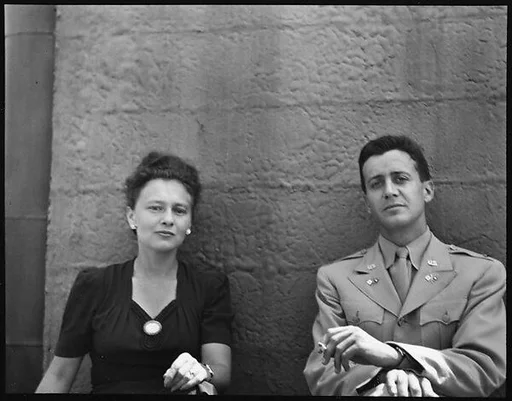 [Unidentified Couple on Roof of 441 East 92nd Street Apartment Building?, New York City]