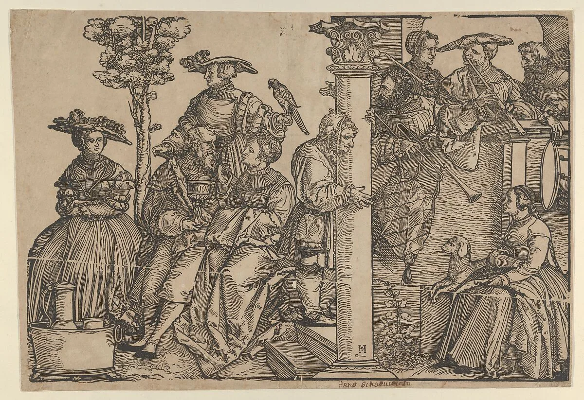 Musicians and Onlookers — Hans Schäufelein