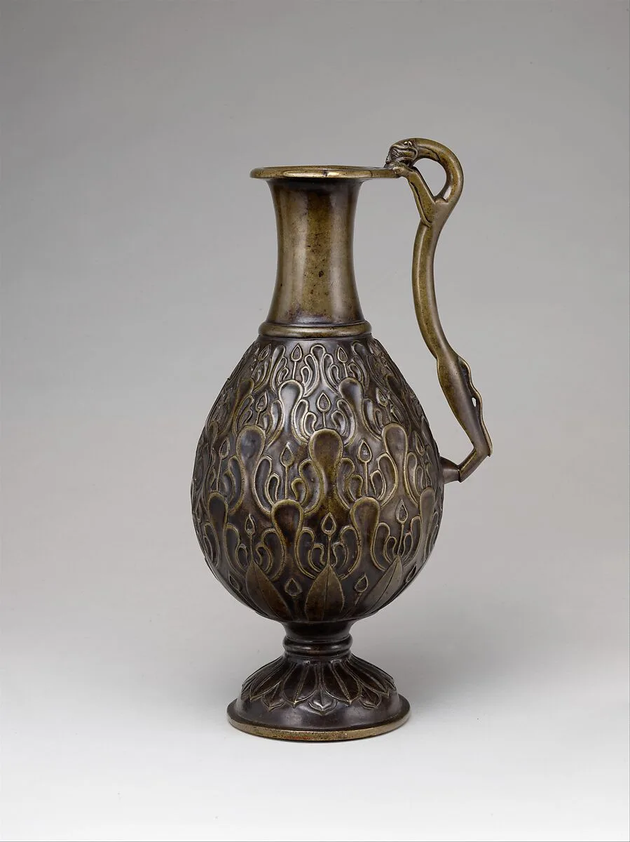 Ewer with a Feline-Shaped Handle — Unknown