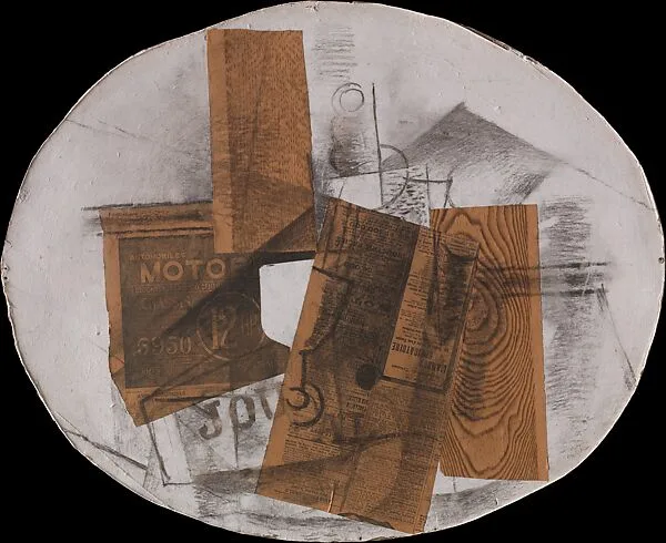 Bottle, Glass, and Newspaper — Georges Braque