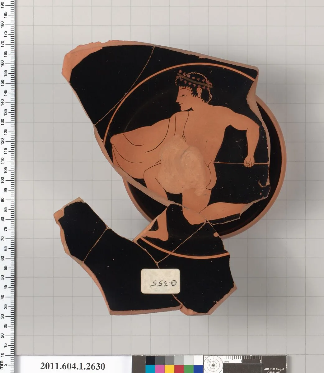 Terracotta fragment of a kylix (drinking cup) — Unknown