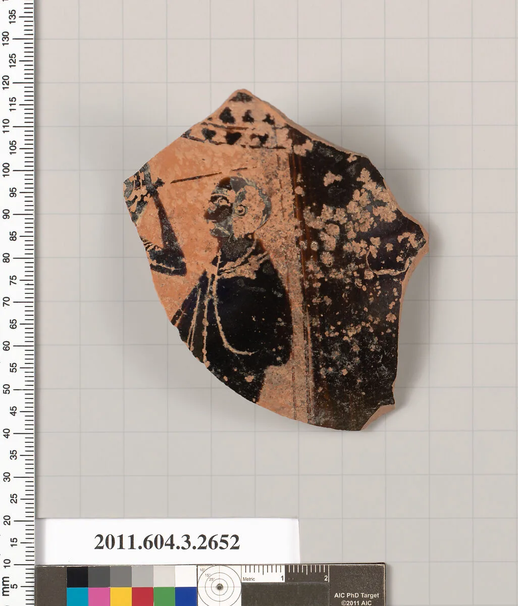 Terracotta fragment of an olpe (jug) — Unknown
