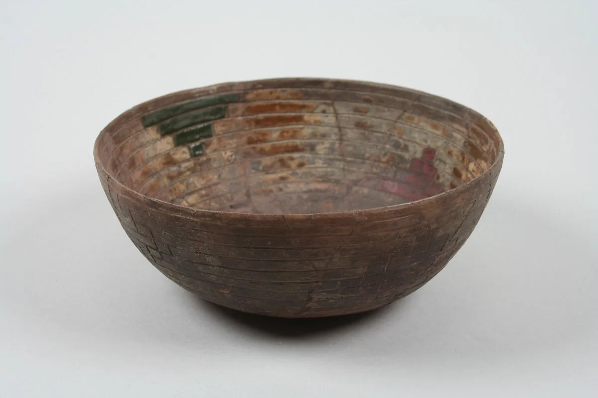 Greyware Bowl with Incised Designs — Unknown
