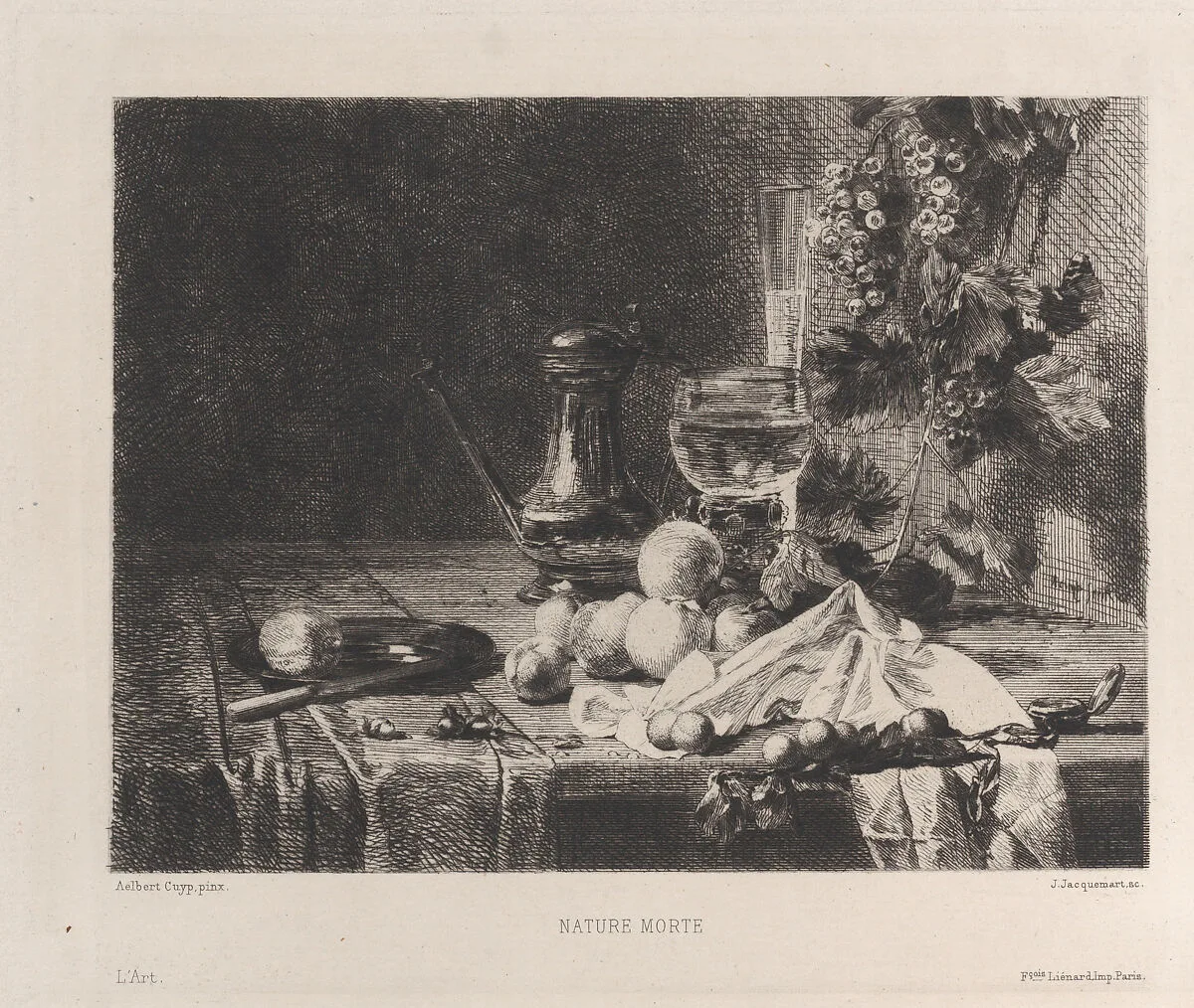 Nature Morte, after Abraham van Calraet — Jules-Ferdinand Jacquemart|François Liénard|Abraham van Calraet