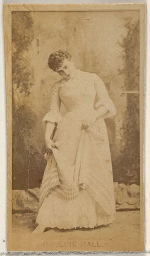 Pauline Hall, from the Actors and Actresses series (N45, Type 8) for Virginia Brights Cigarettes