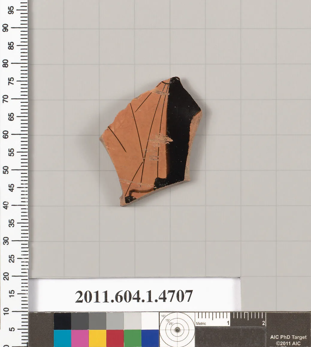 Terracotta fragment of a kylix (drinking cup) — Unknown