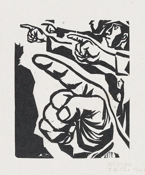 Pointing fingers — Alfredo Zalce