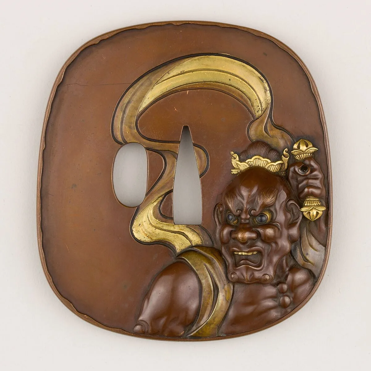 Sword Guard (<i>Tsuba</i>) Depicting Guardian of the Buddha (仁王図鐔) — Unknown