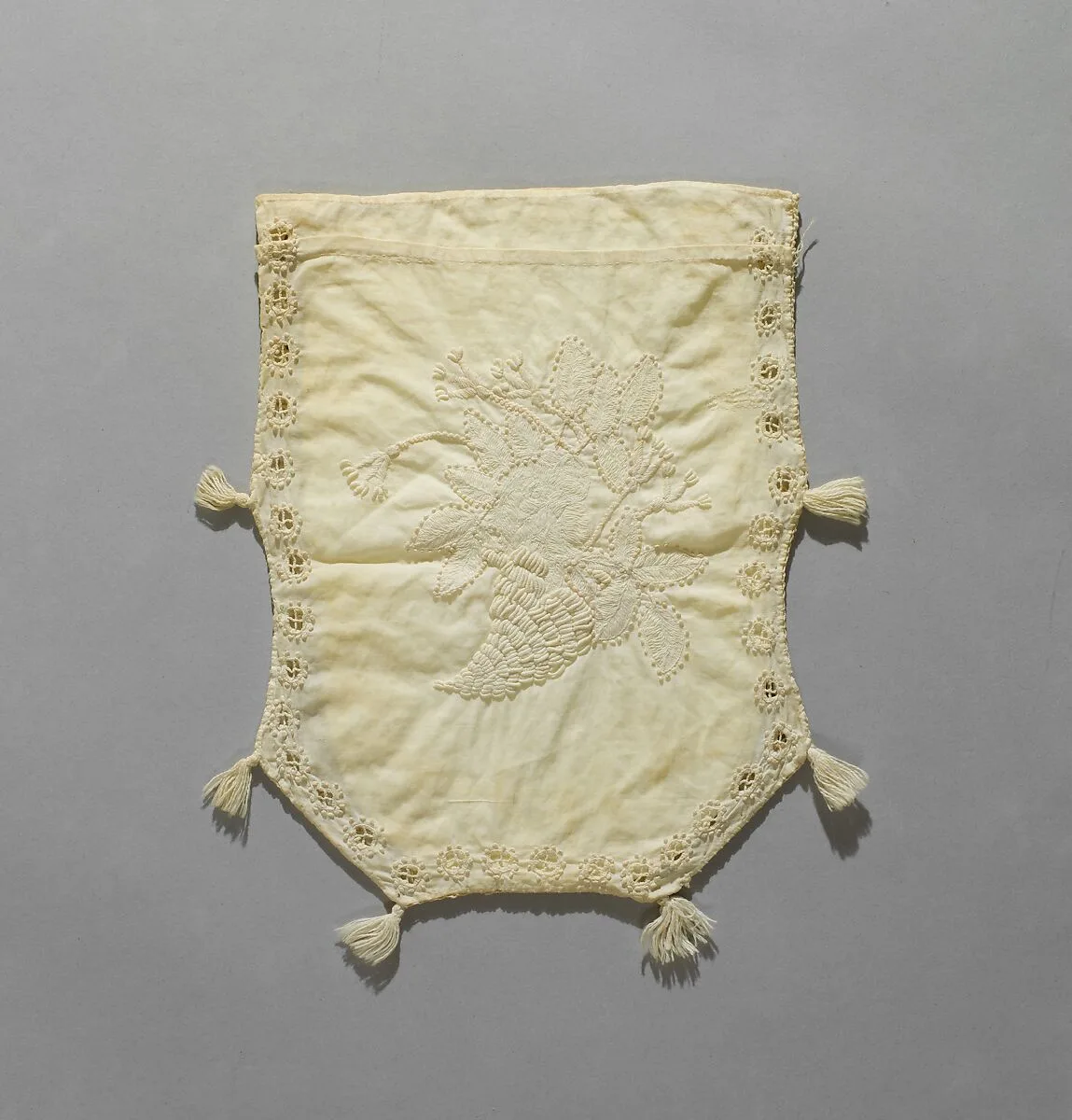 Embroidered Reticule — Martha Kittredge, New England
