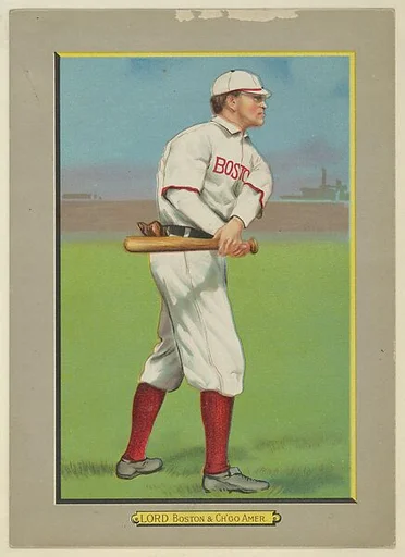 Harry Lord, Third Baseman, Boston Red Sox (American League), Chicago White Sox (American League), from Turkey Red Cabinets (T3)