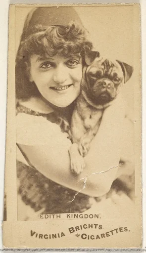 Edith Kingdon, from the Actors and Actresses series (N45, Type 1) for Virginia Brights Cigarettes