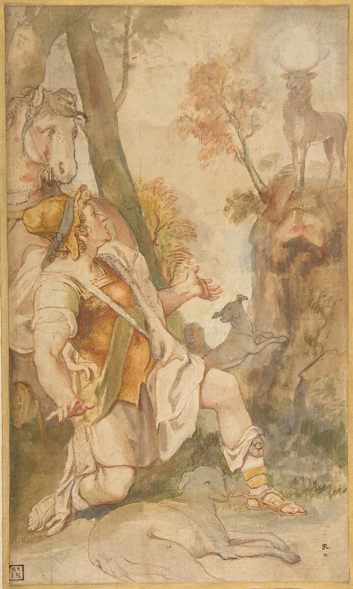 The Vision of Saint Eustace — Federico Zuccaro (Zuccari)