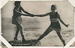 Bathing beauties in striped swimsuits from Mack Sennett Comedies Arcade series (W423) — Unknown