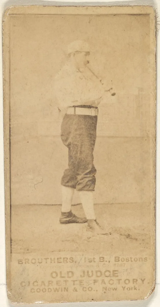 Brouthers, 1st Base, Boston, from the Old Judge series (N172) for Old Judge Cigarettes — Goodwin & Company