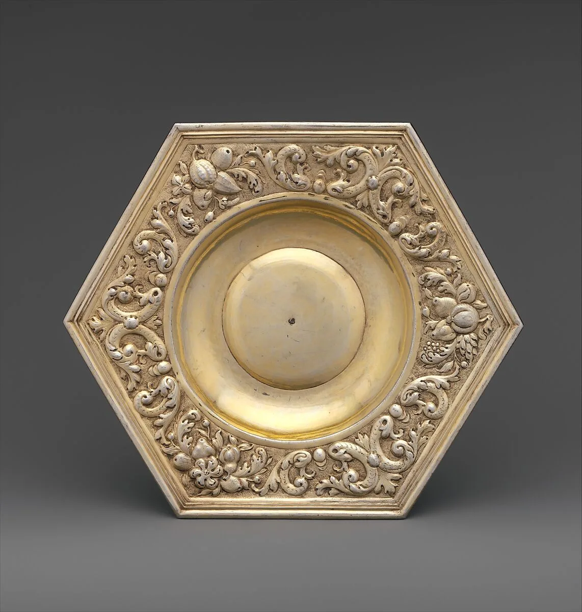 Hexagonal dish (part of a set) — Paulus Roth