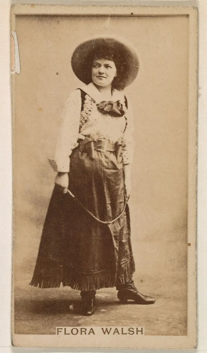 Flora Walsh, from the Actresses series (N245) issued by Kinney Brothers to promote Sweet Caporal Cigarettes — Kinney Brothers Tobacco Company