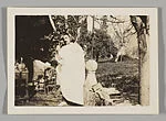 [Lucien Jacques in White Gown and Hat, Provence, France]