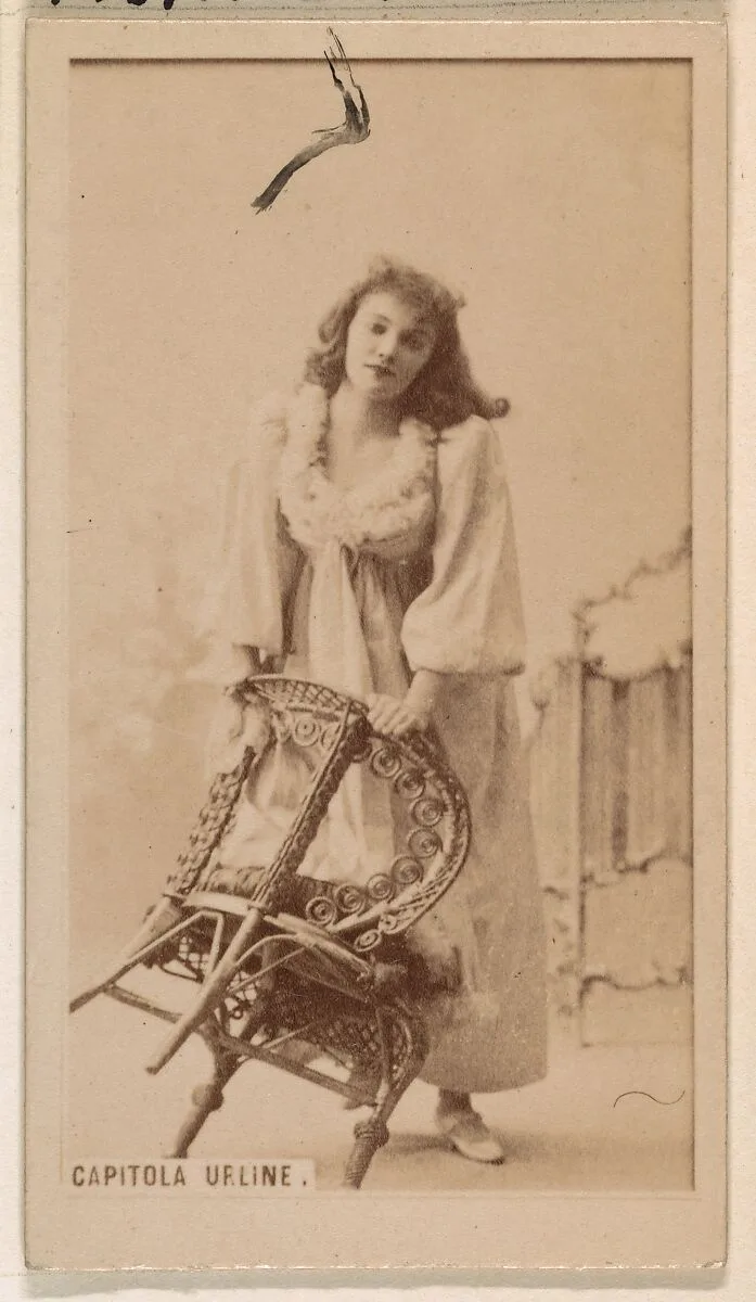 Capitola Urline, from the Actresses series (N245) issued by Kinney Brothers to promote Sweet Caporal Cigarettes — Kinney Brothers Tobacco Company