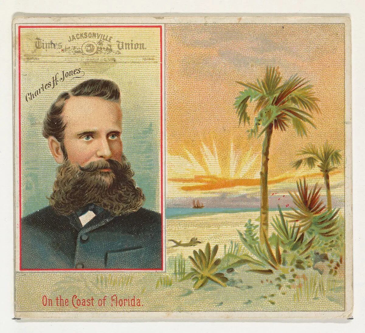 Charles H. Jones, Jacksonville Times Union, from the American Editors series (N35) for Allen & Ginter Cigarettes — Allen & Ginter