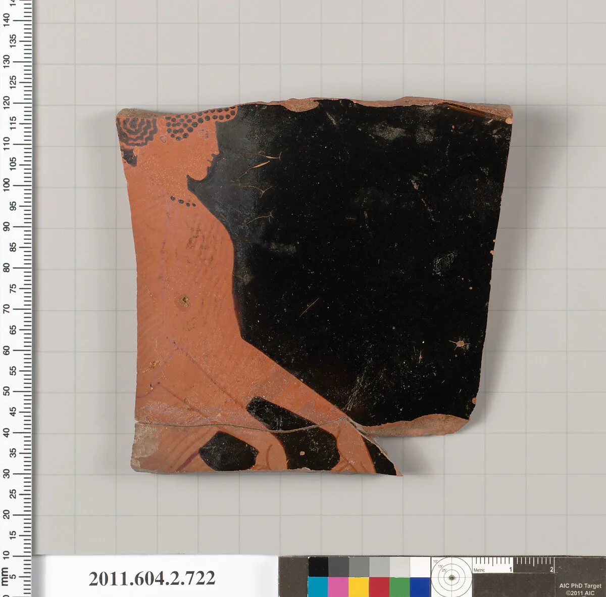 Terracotta fragment of a calyx-krater (bowl for mixing wine and water) — Aegisthus Painter