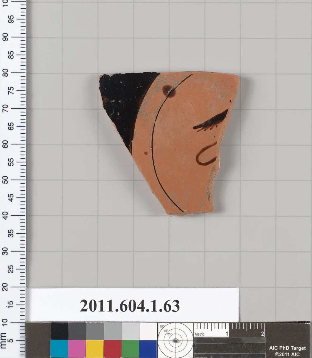 Terracotta fragment of a kylix (drinking cup) — Unknown