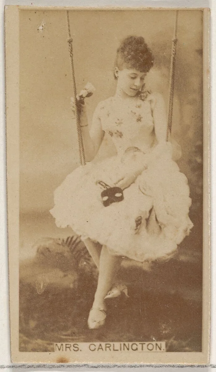 Mrs. Carlington, from the Actors and Actresses series (N45, Type 8) for Virginia Brights Cigarettes — Allen & Ginter