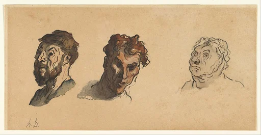 Three Male Heads