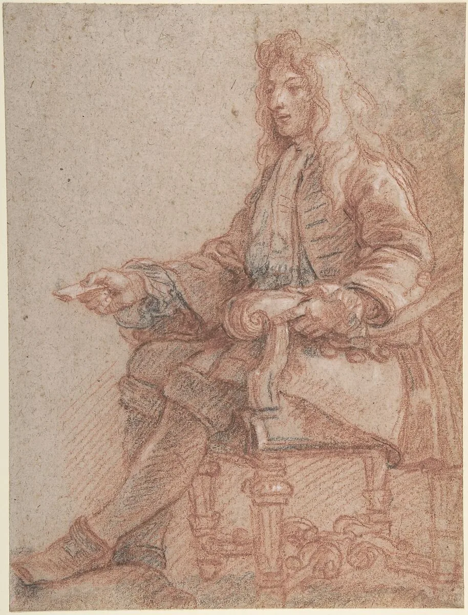 Gentleman Seated in an Armchair — Charles de la Fosse