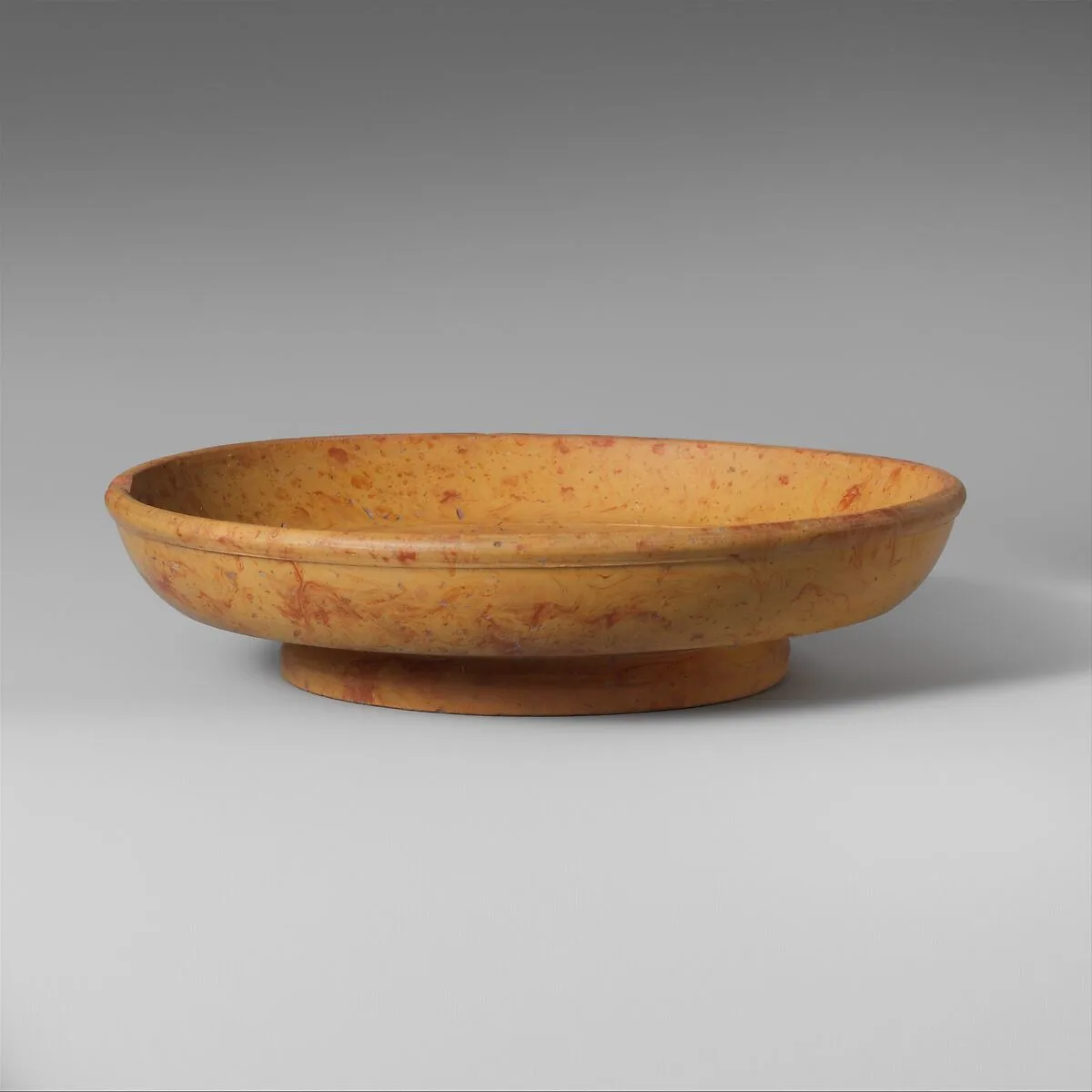 Terracotta marbled slip ware bowl — Unknown