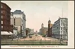 Pennsylvania Avenue; looking toward the Capitol, Washington, D.C. — Unknown