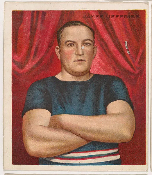 James J. Jeffries, Boxing, from Mecca & Hassan Champion Athlete and Prize Fighter collection, 1910 — Mecca Cigarettes
