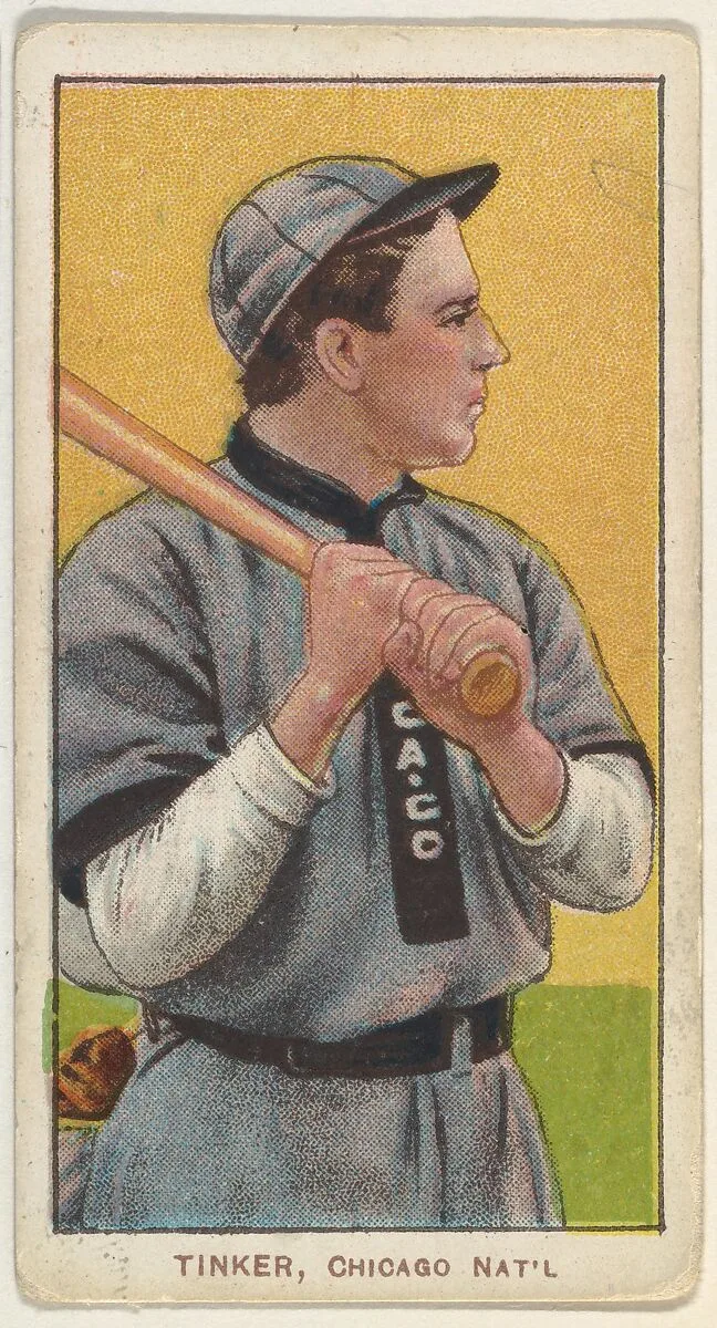 Tinker, Chicago, National League, from the White Border series (T206) for the American Tobacco Company — American Tobacco Company