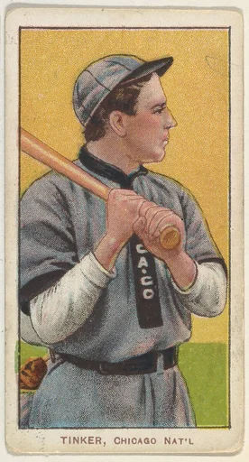 Tinker, Chicago, National League, from the White Border series (T206) for the American Tobacco Company