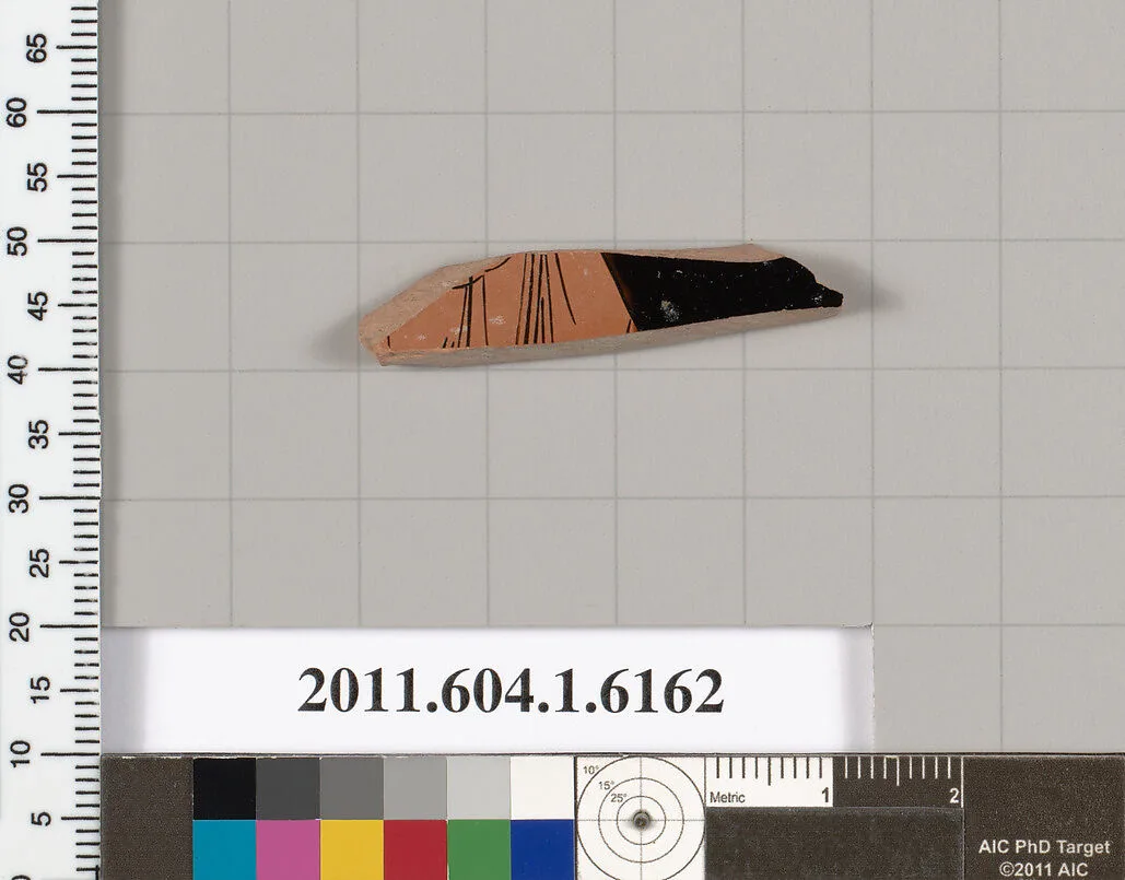 Terracotta fragment of a kylix (drinking cup) — Unknown