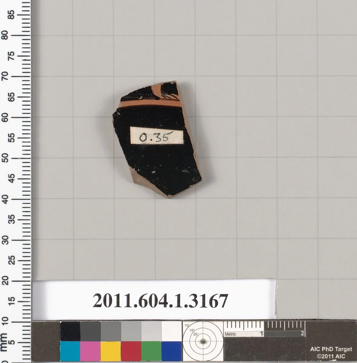 Terracotta fragment of a kylix (drinking cup) — Unknown