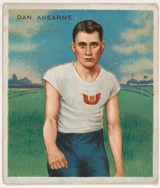 Dan Ahearne, Track and Field, from Mecca & Hassan Champion Athlete and Prize Fighter collection, 1910 — Hassan Cigarettes