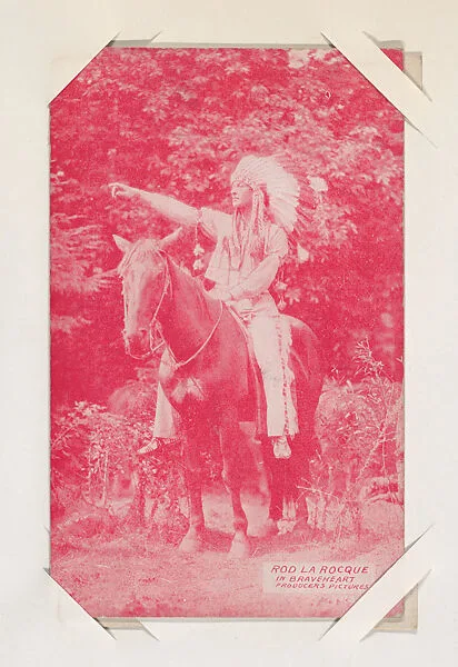Rod La Rocque in Braveheart from Western Stars or Scenes Exhibit Cards series (W412) — Unknown